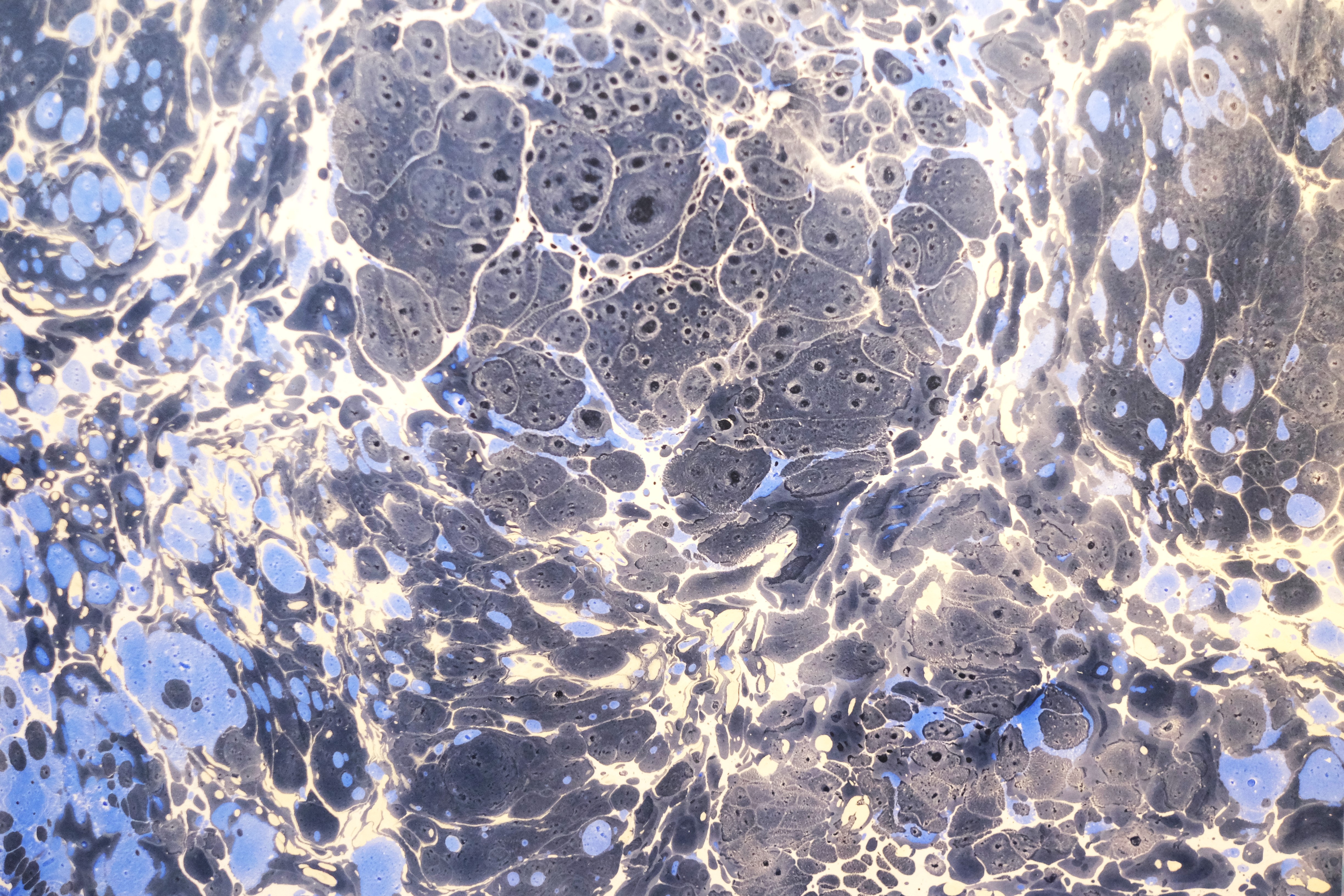 Arkusze papieru marmurkowego — różne wzory ebru